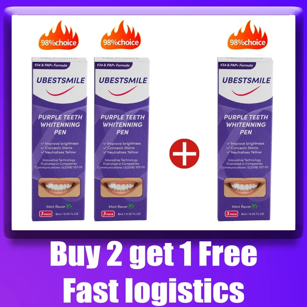 Purple Instant Teeth Whitening Pen